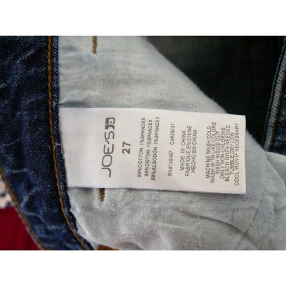 NWOT Joe's Jeans High Rise Straight Leg Ankle Fray Jeans in Paula Wash Blue 27 - Picture 6 of 7